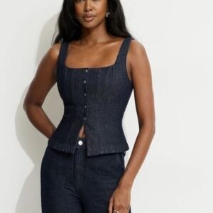 Dynamite Dark Denim Top